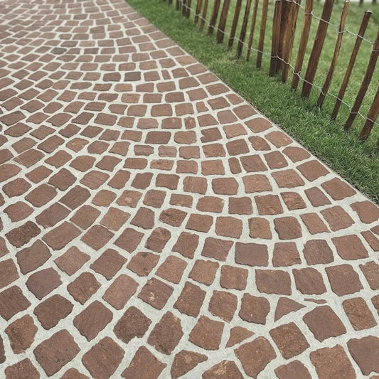 Pavé en GRÈS DES VOSGES Minéral pierre naturelle