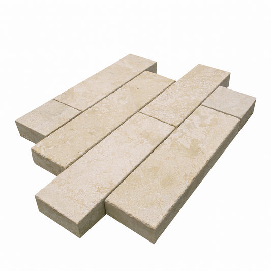 Pavé en pierre calcaire ALMENDRA grenaillé