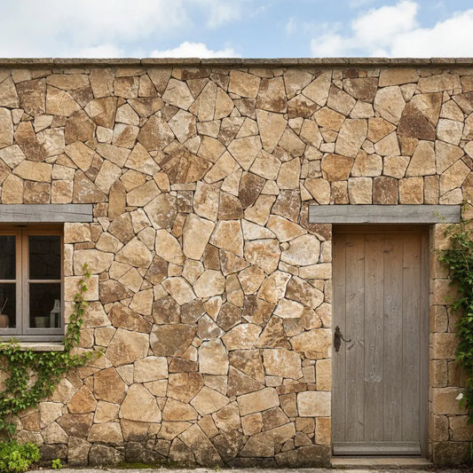 Parement CALCAIRE VILLAGE Incertum + Angles Minéral pierre naturelle