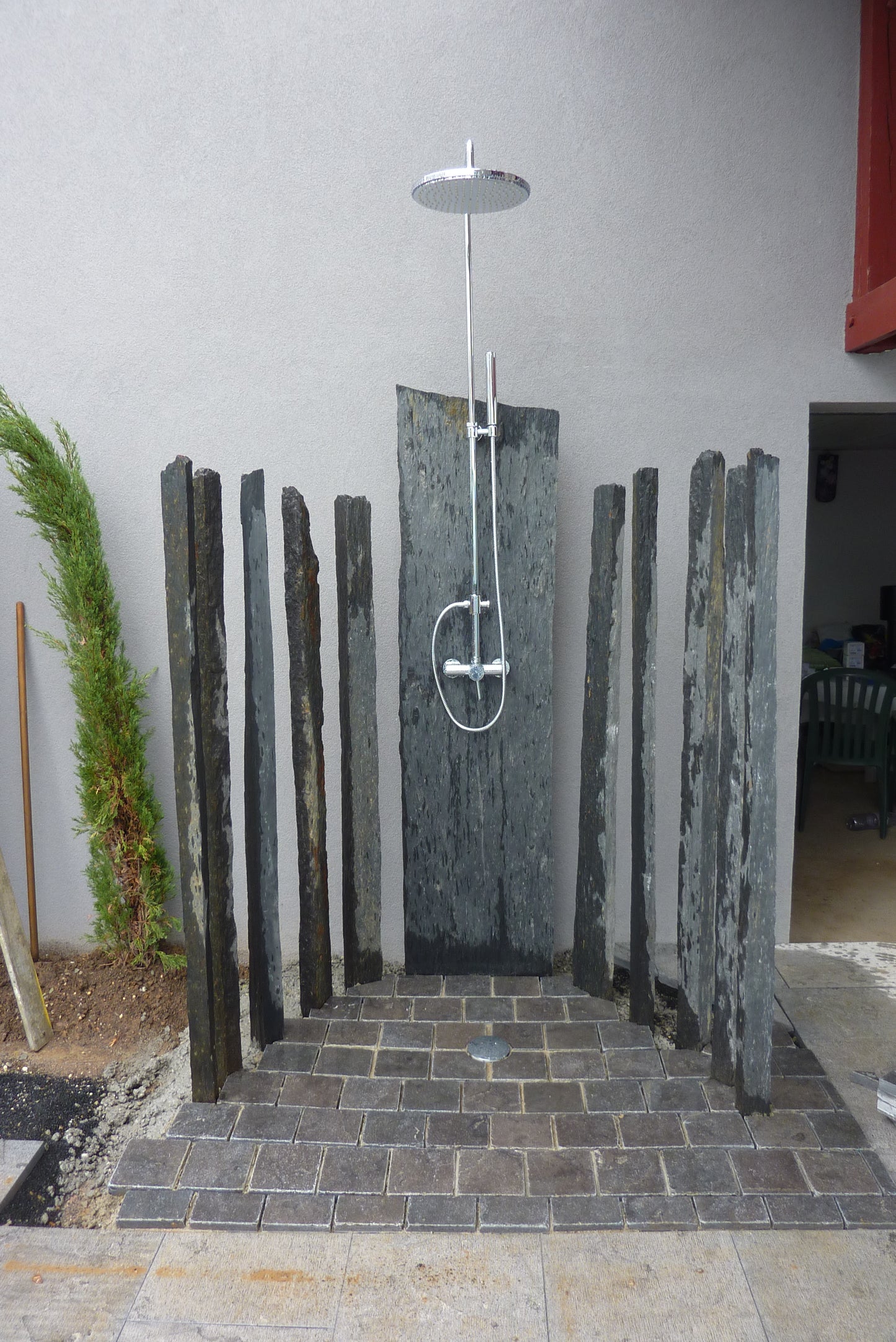 Piquet décoratif en Schiste BLACK STALE AZUL