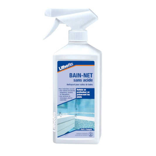 Nettoyant salle de bain - LITHOFIN Bain-Net sans acide - Minéral Pierre Naturelle