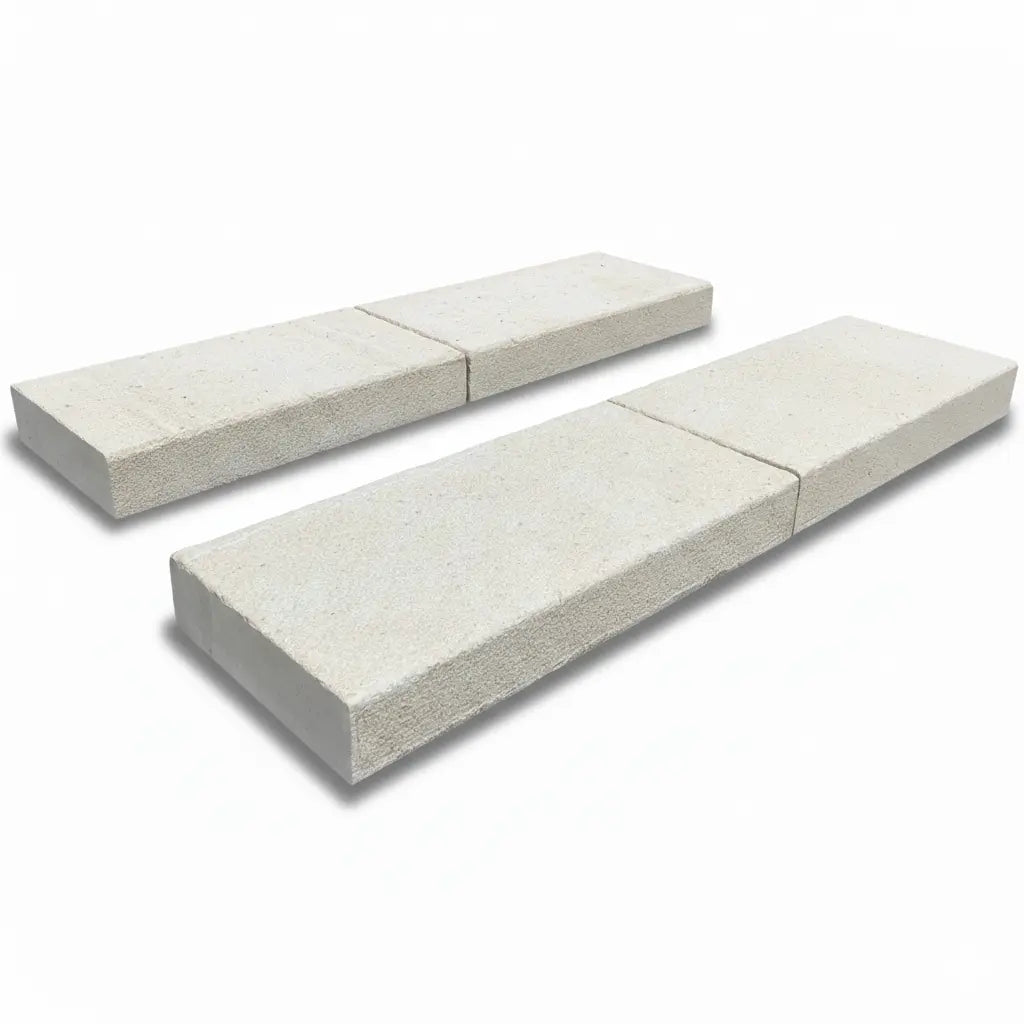 Couvre mur en pierre calcaire ALMENDRA - Épaisseur 8 cm