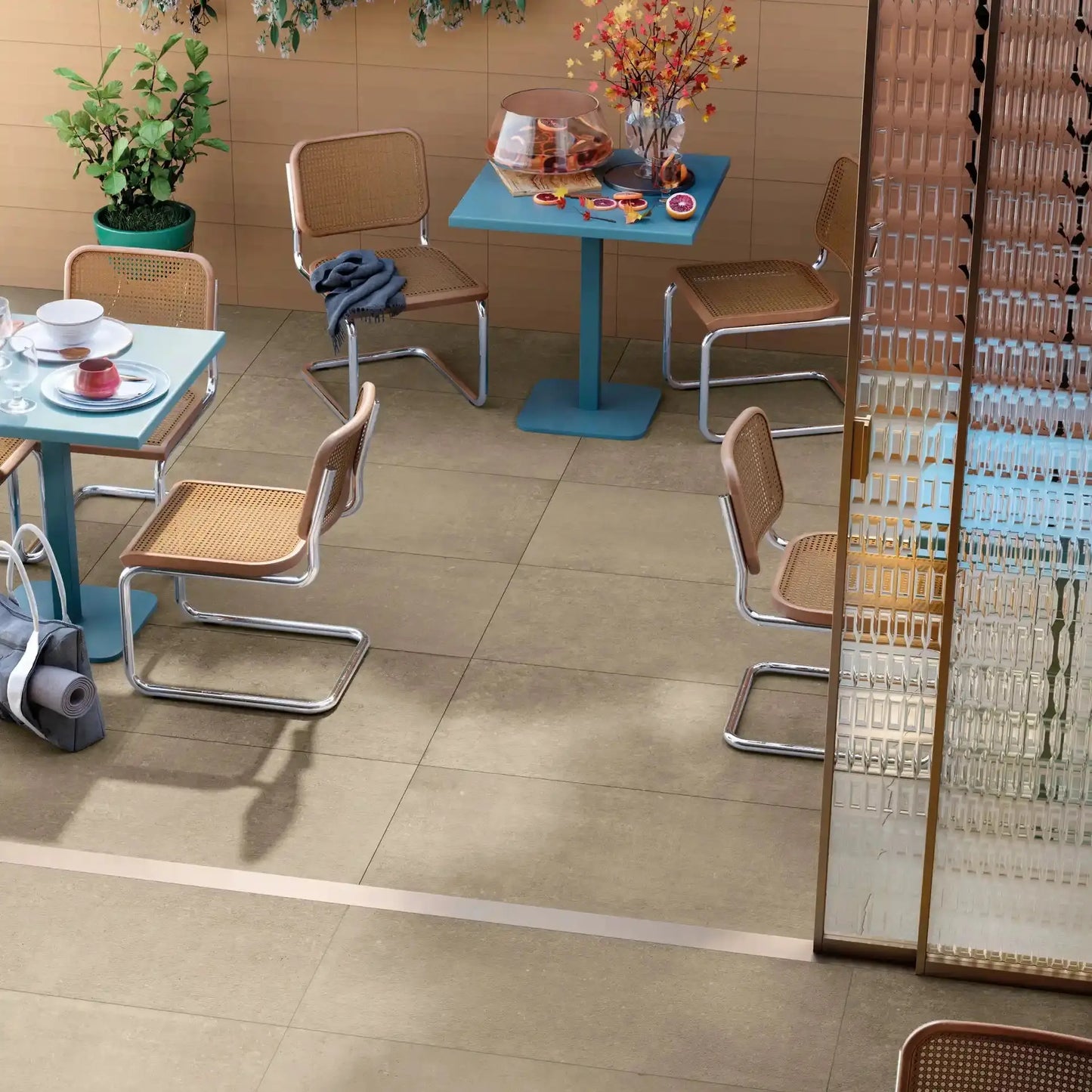 Grès cérame effet béton PARKER Minéral pierre naturelle