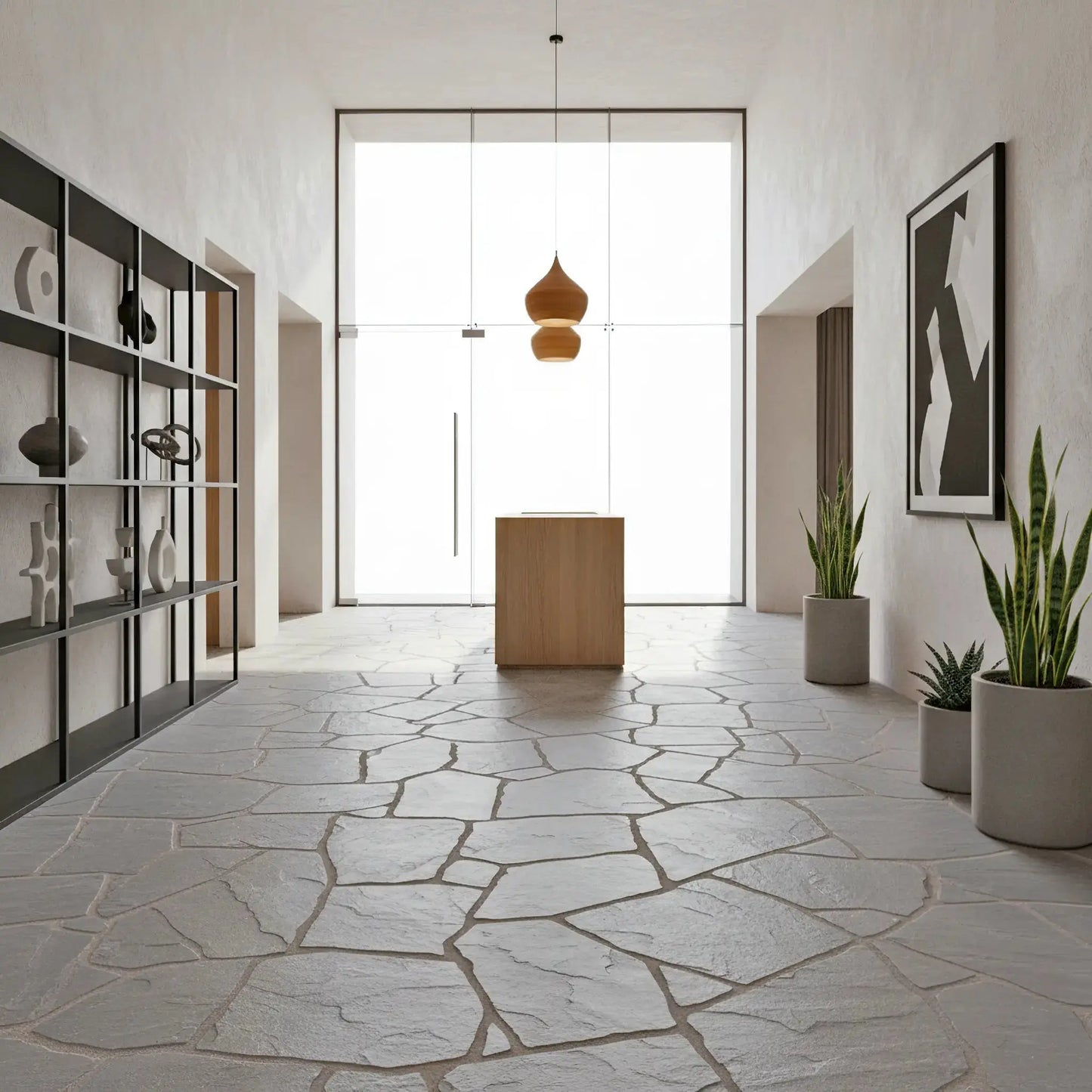 Opus incertum intérieur en KANDLA GREY