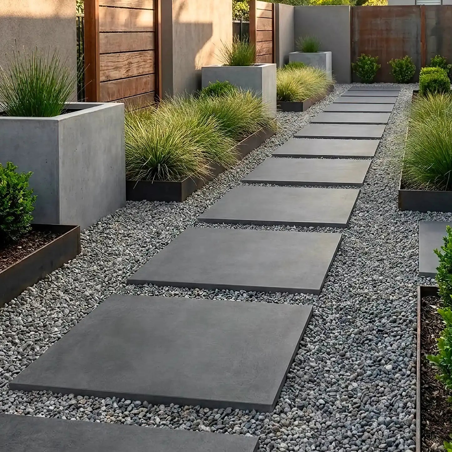 Pas japonais effet béton ABSOLUTE Minéral pierre naturelle