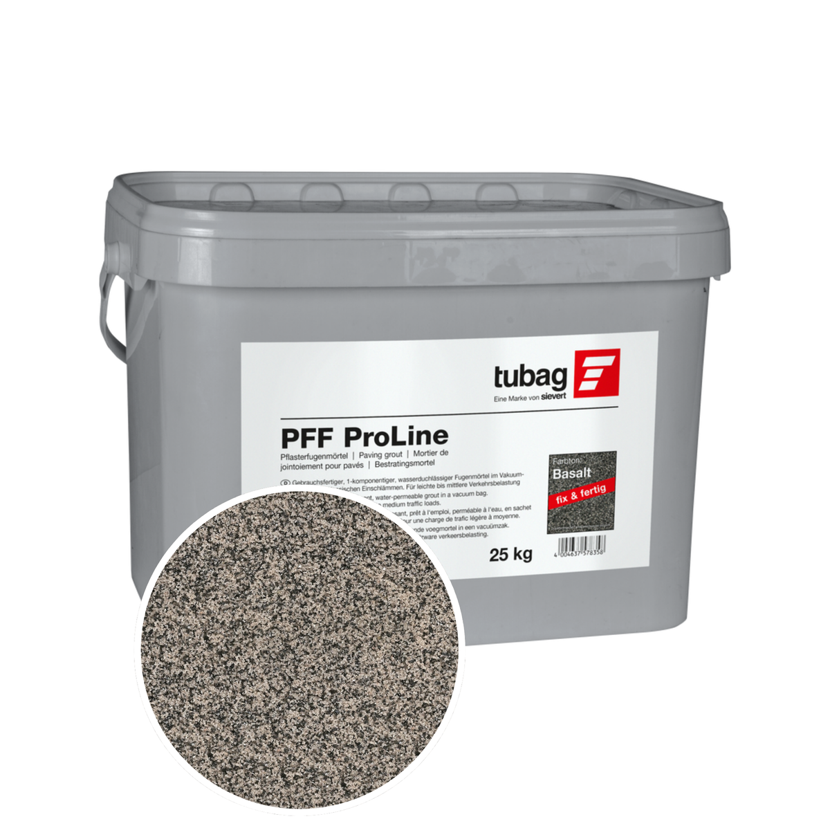 Permeable resin jointing compound for pavers (pedestrians & light vehicles) – Tubag PFF Proline