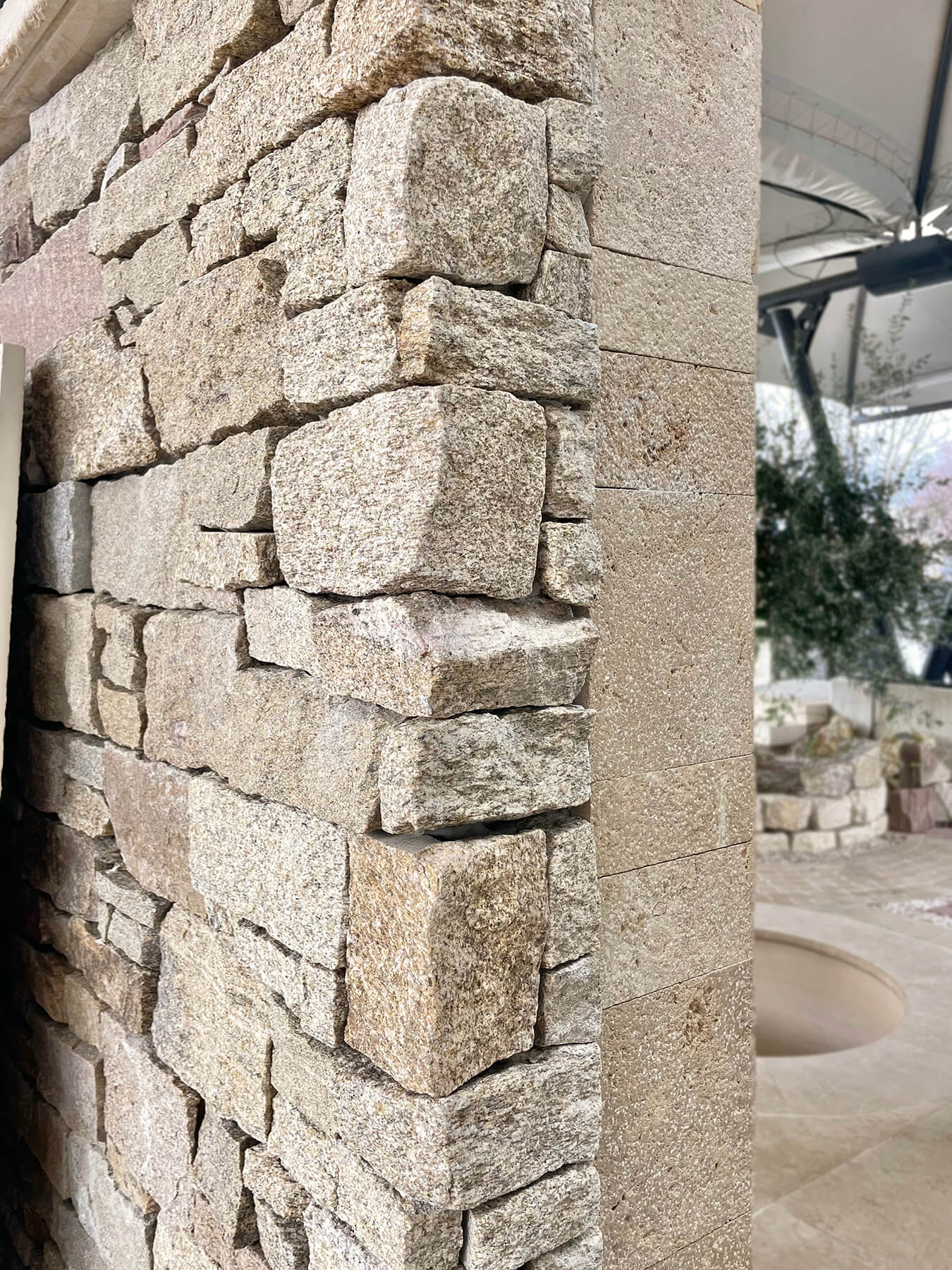 Parement en granit BEIGE + Angles