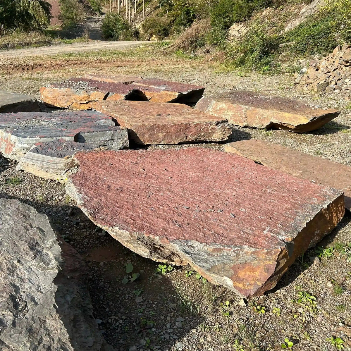 Marche naturelle brute en SCHISTE COLORE DES ARDENNES Minéral pierre naturelle