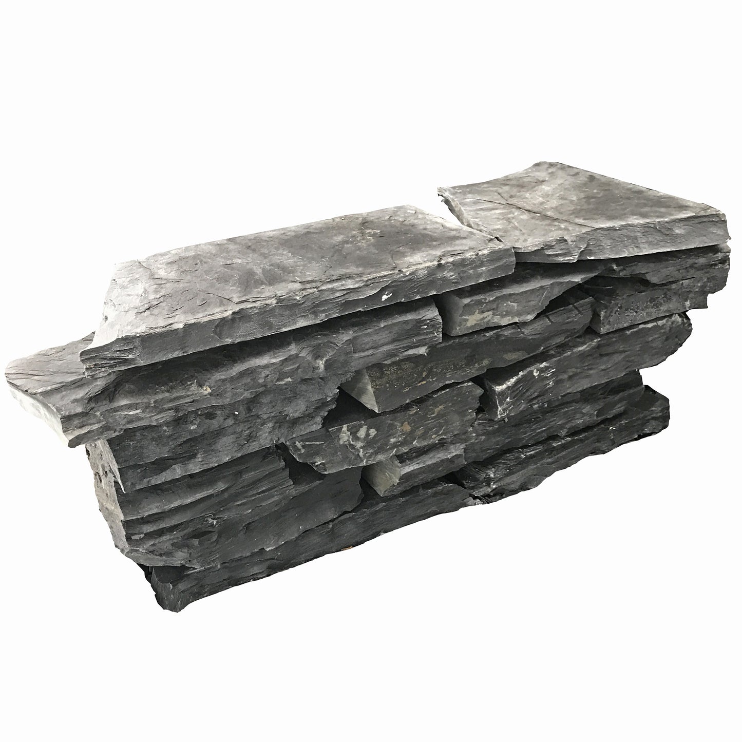Moellon brut pour mur sec en SCHISTE BLACK SLATE AZUL