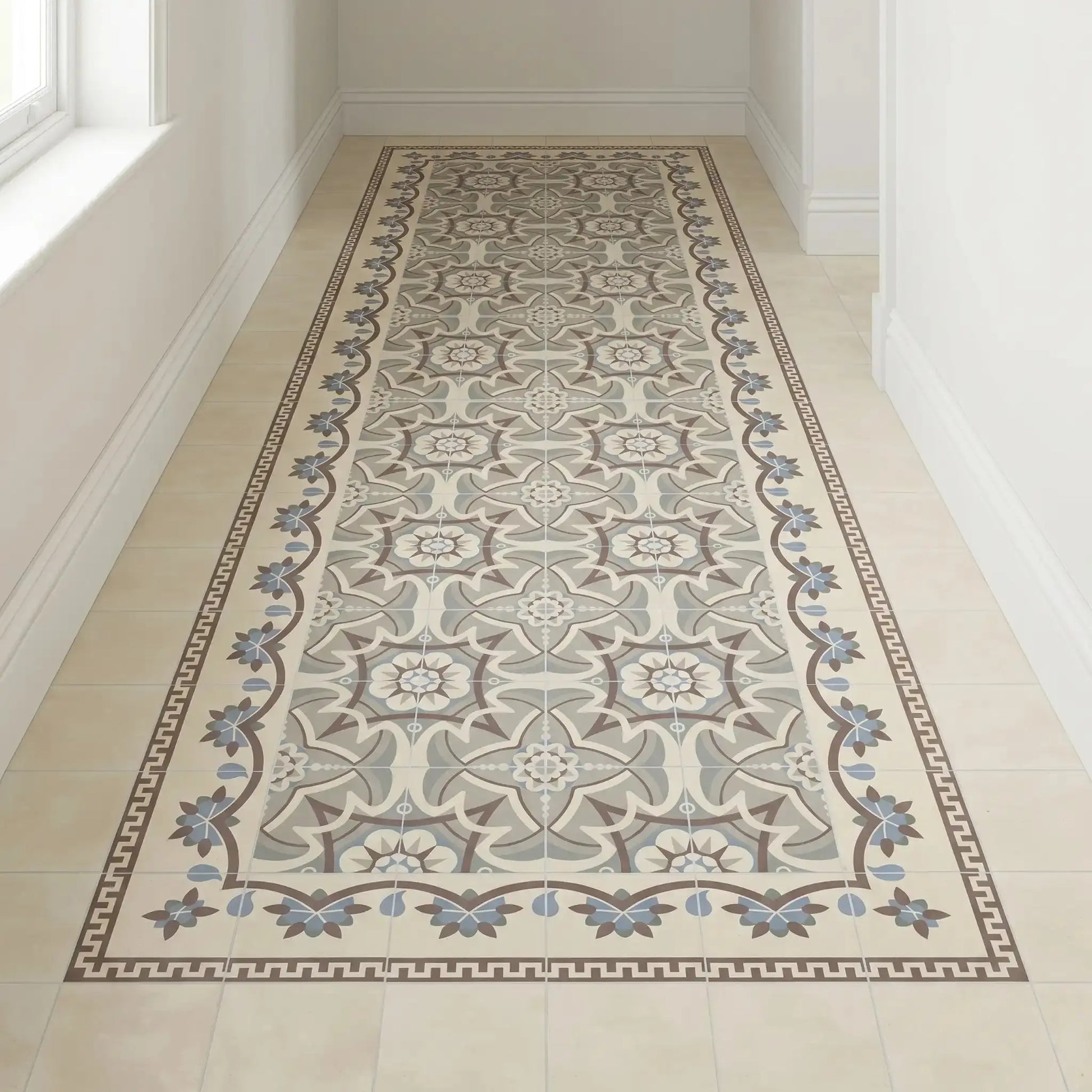 Carrelage effet carreau de ciment ancien BASIL Minéral pierre naturelle