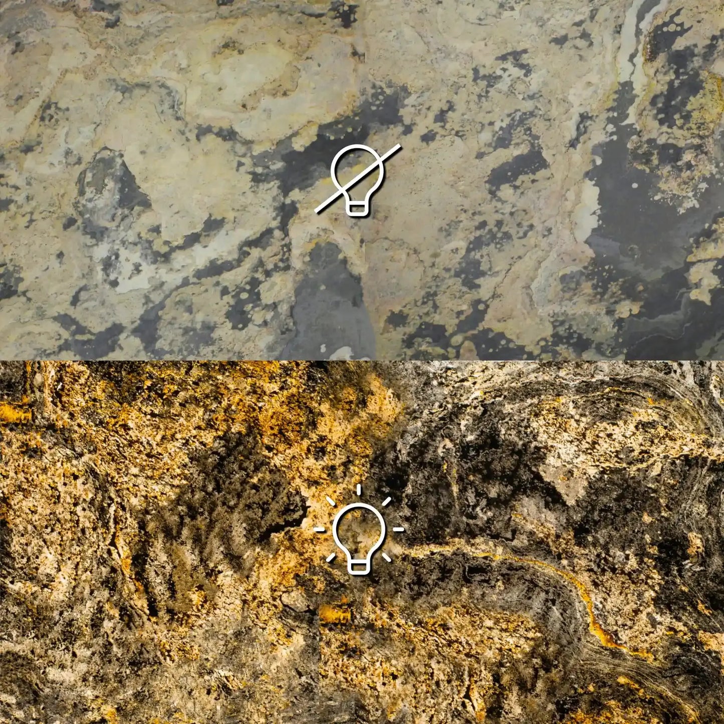 Feuille de pierre naturelle AUTUMN translucide Minéral pierre naturelle