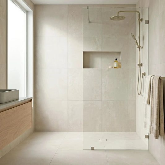 Carrelage effet béton AURA BIANCO - 60 x 60 cm Minéral pierre naturelle