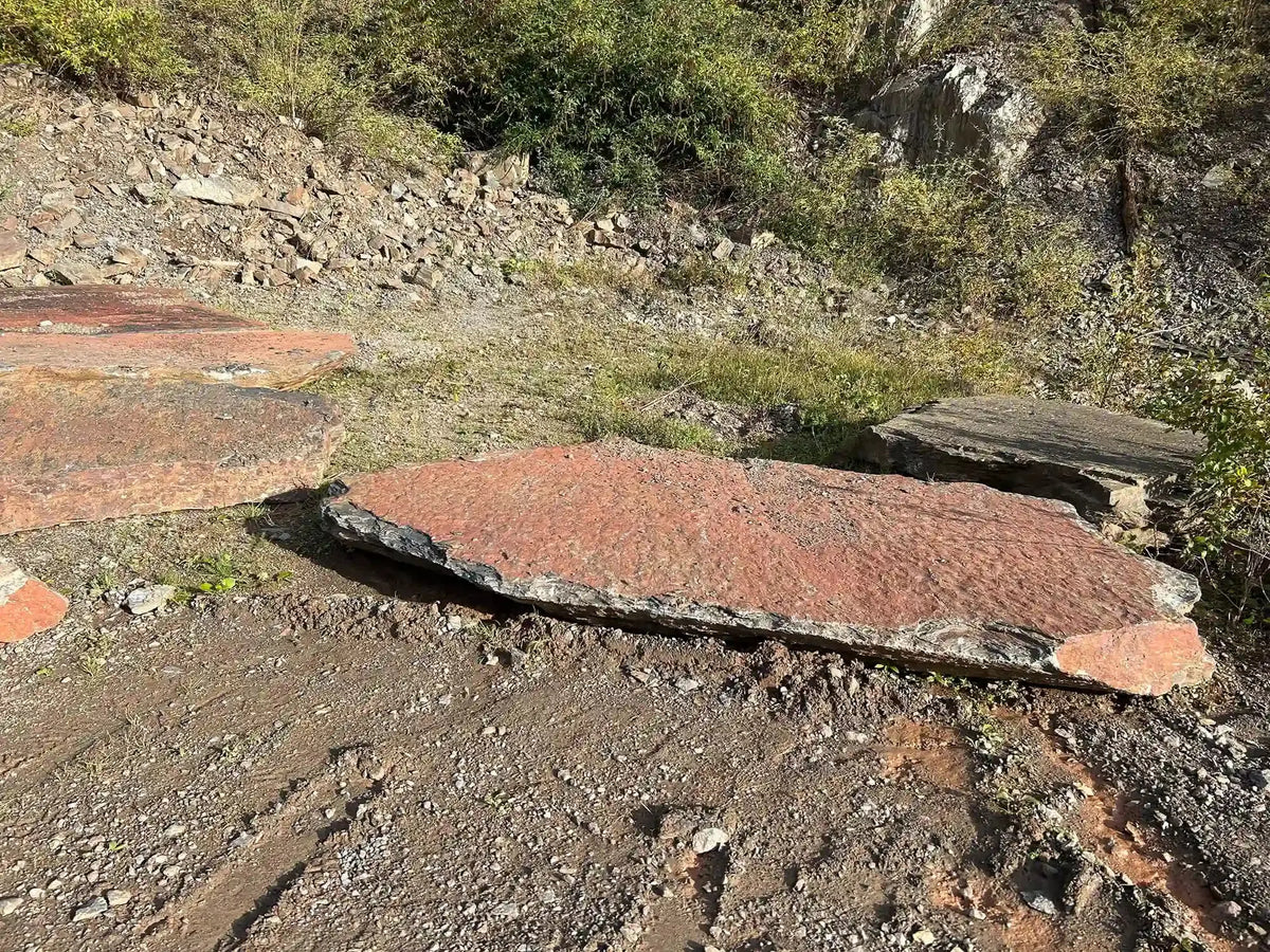 Marche naturelle brute en SCHISTE COLORE DES ARDENNES Minéral pierre naturelle