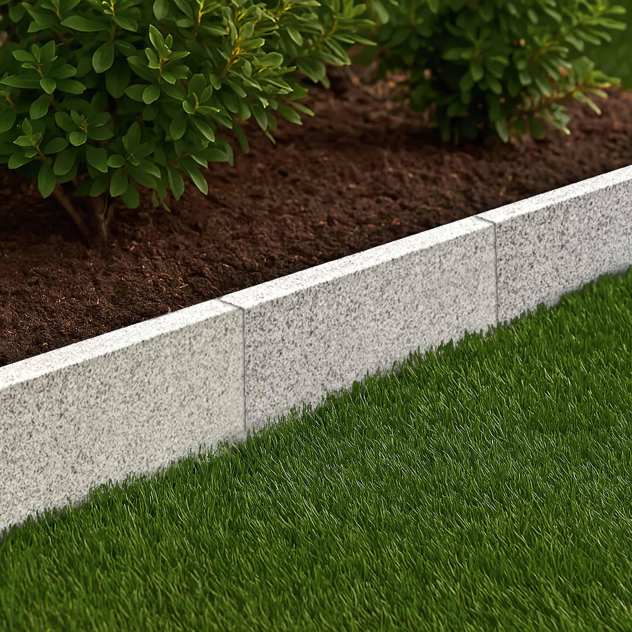 Base Bordure En Pierre Naturelle WBSock-43470 – Noir Anthracite Mat, Résistant Au Gel