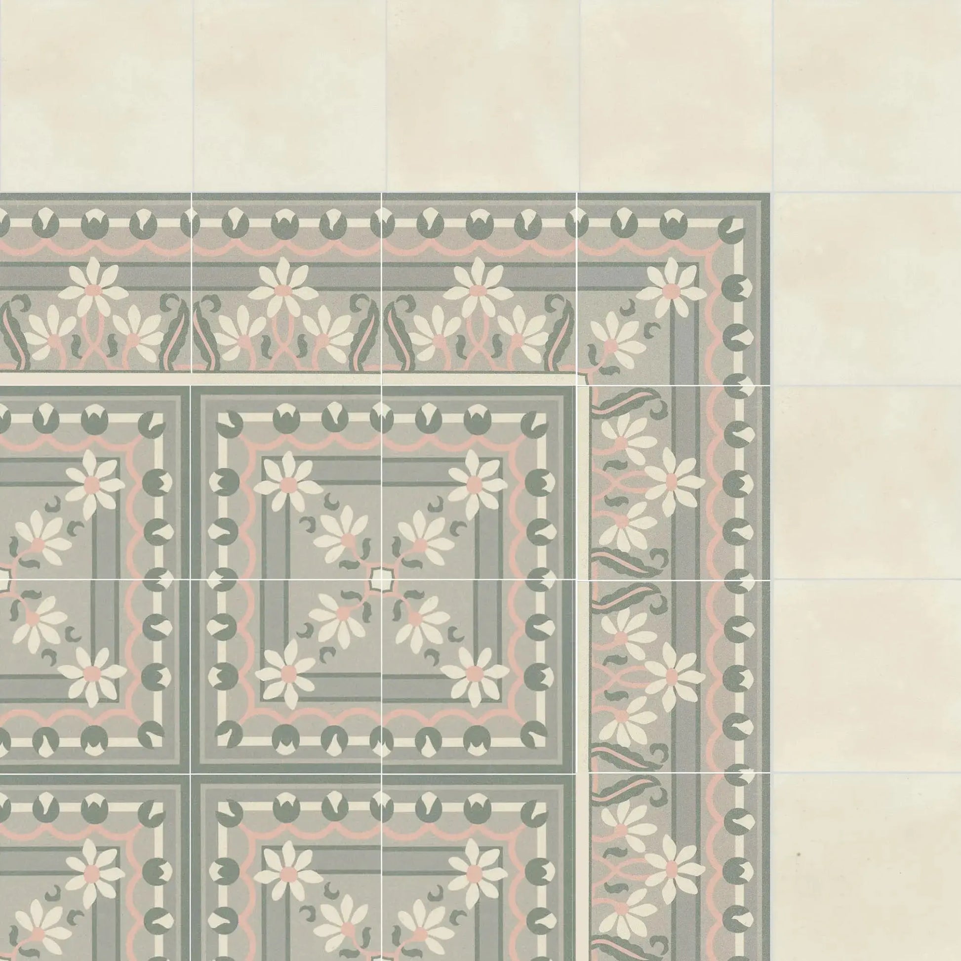 Carrelage effet carreau de ciment ancien BRIGITTE Minéral pierre naturelle