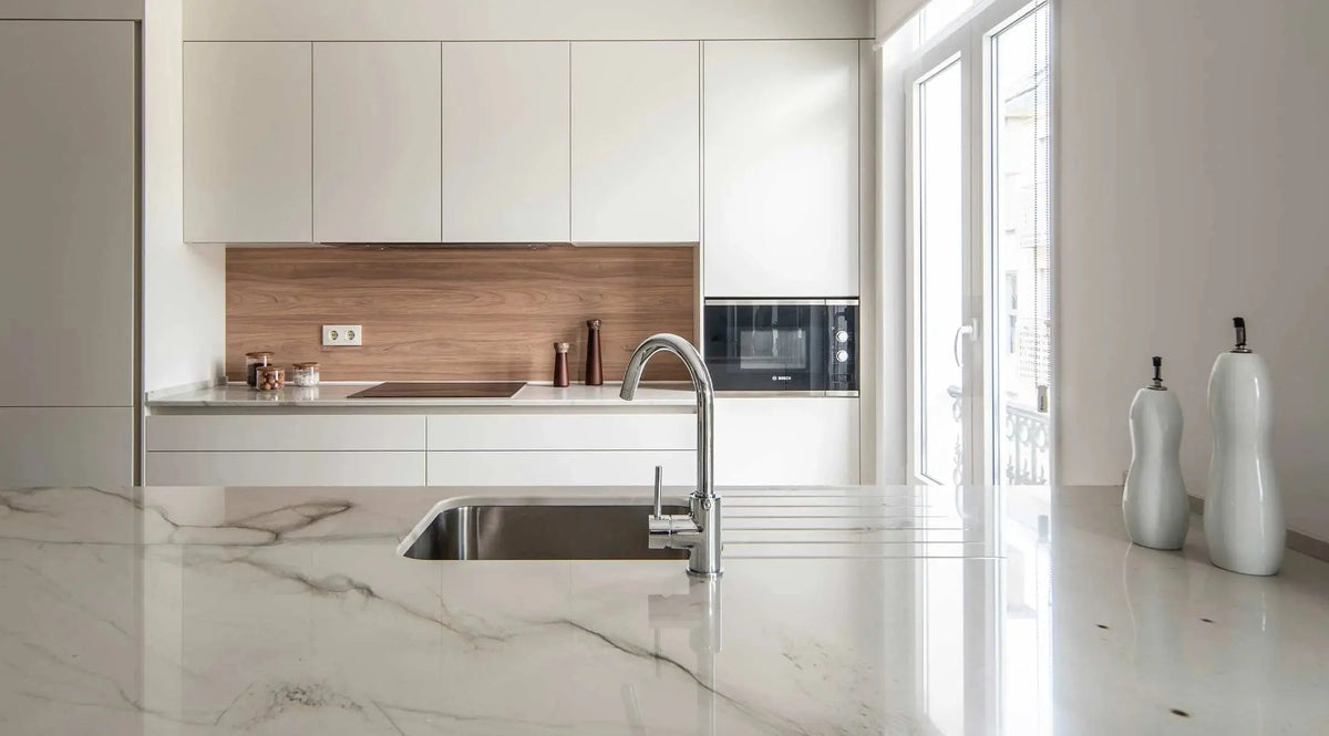 Quartzite CALACATTA BOHEME Minéral pierre naturelle
