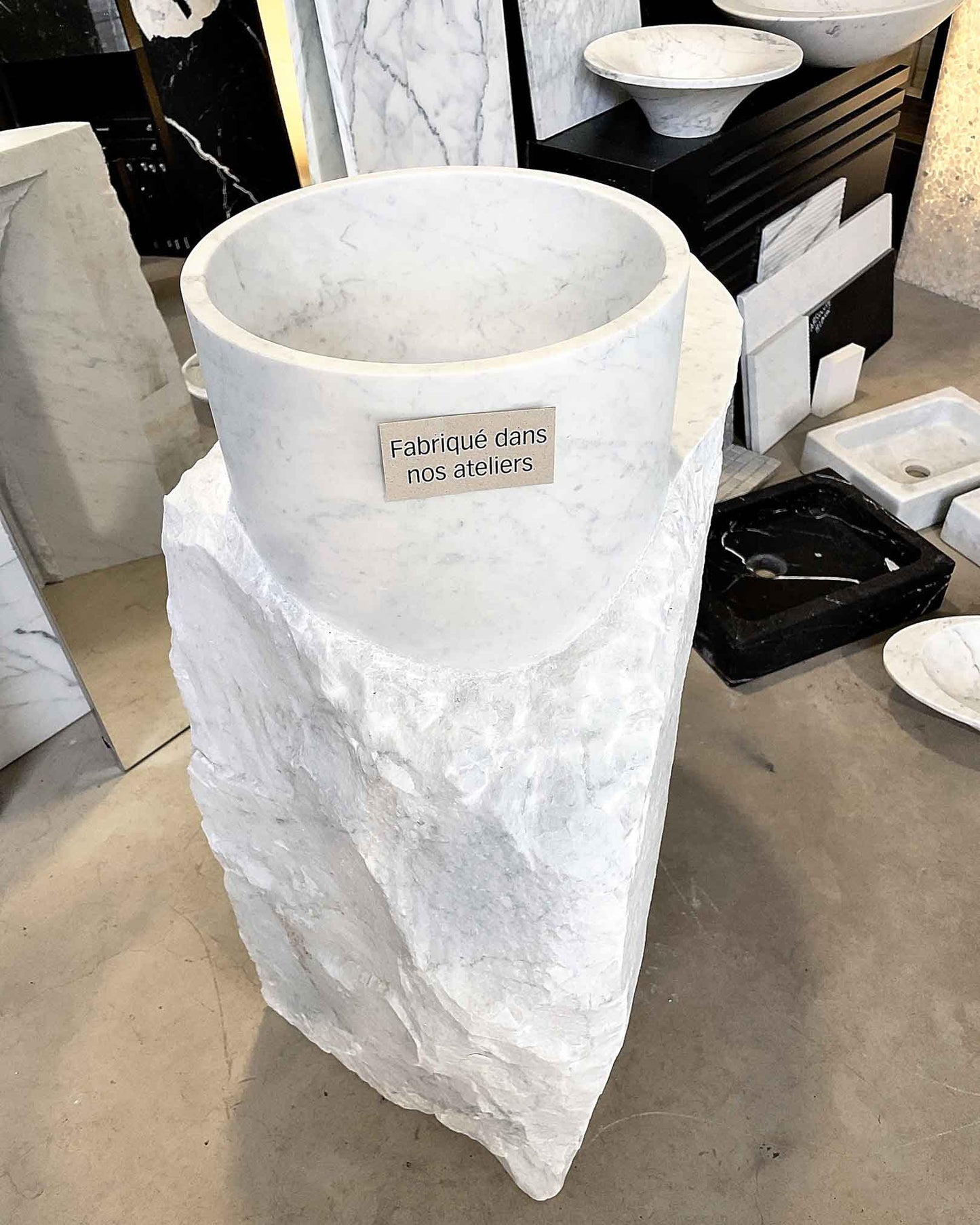 Marbre BLANC DE CARRARE GIOIA CLAIR adouci