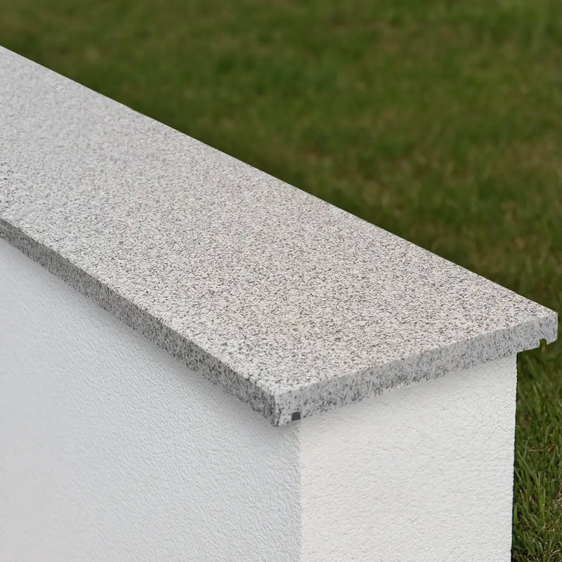 Couvre mur / Couvertine en granit gris clair SILVERSAND, finition flammée - pierre naturelle