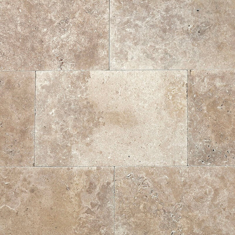 Dallage TRAVERTIN Beige CLASSIC SELECTION pour sol et mur & intérieur et extérieur. Salle de bain
