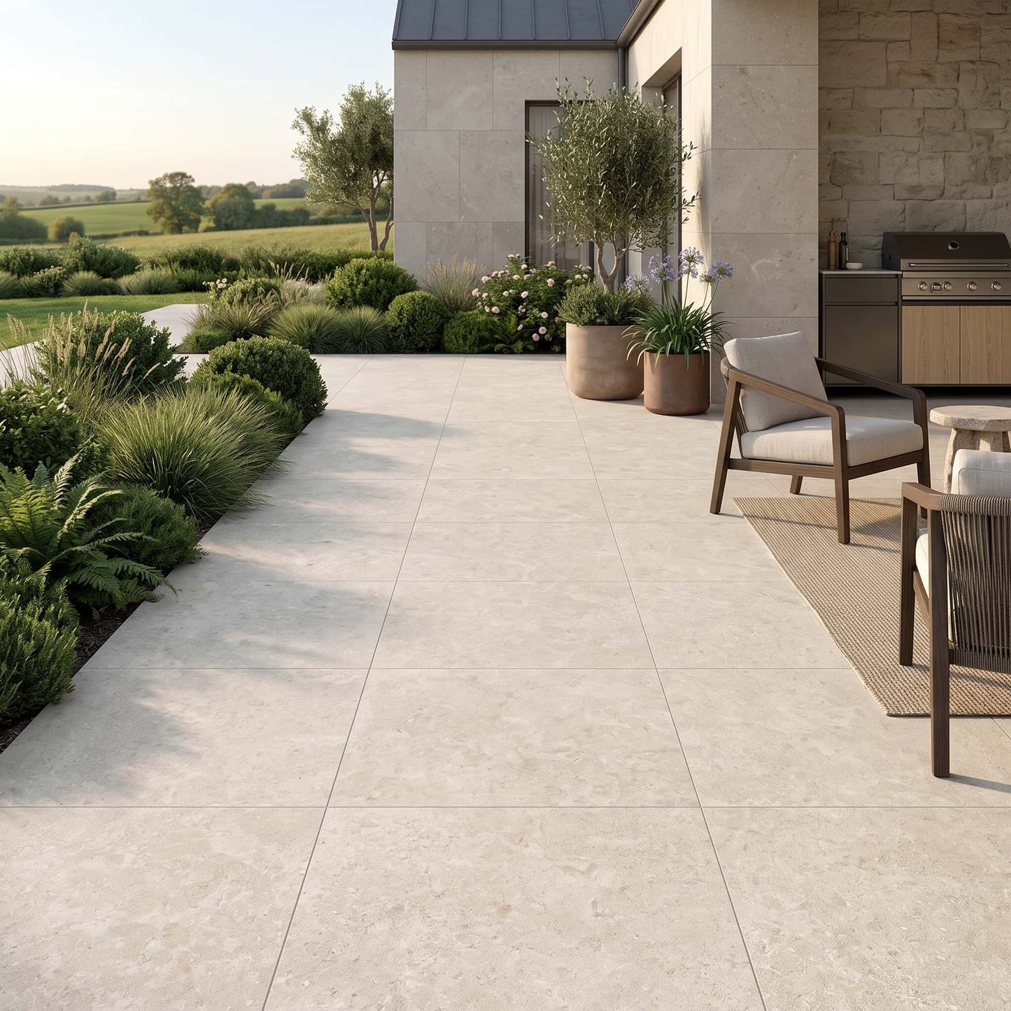 Carrelage extérieur effet pierre DESERT STONE - 2 cm Minéral pierre naturelle
