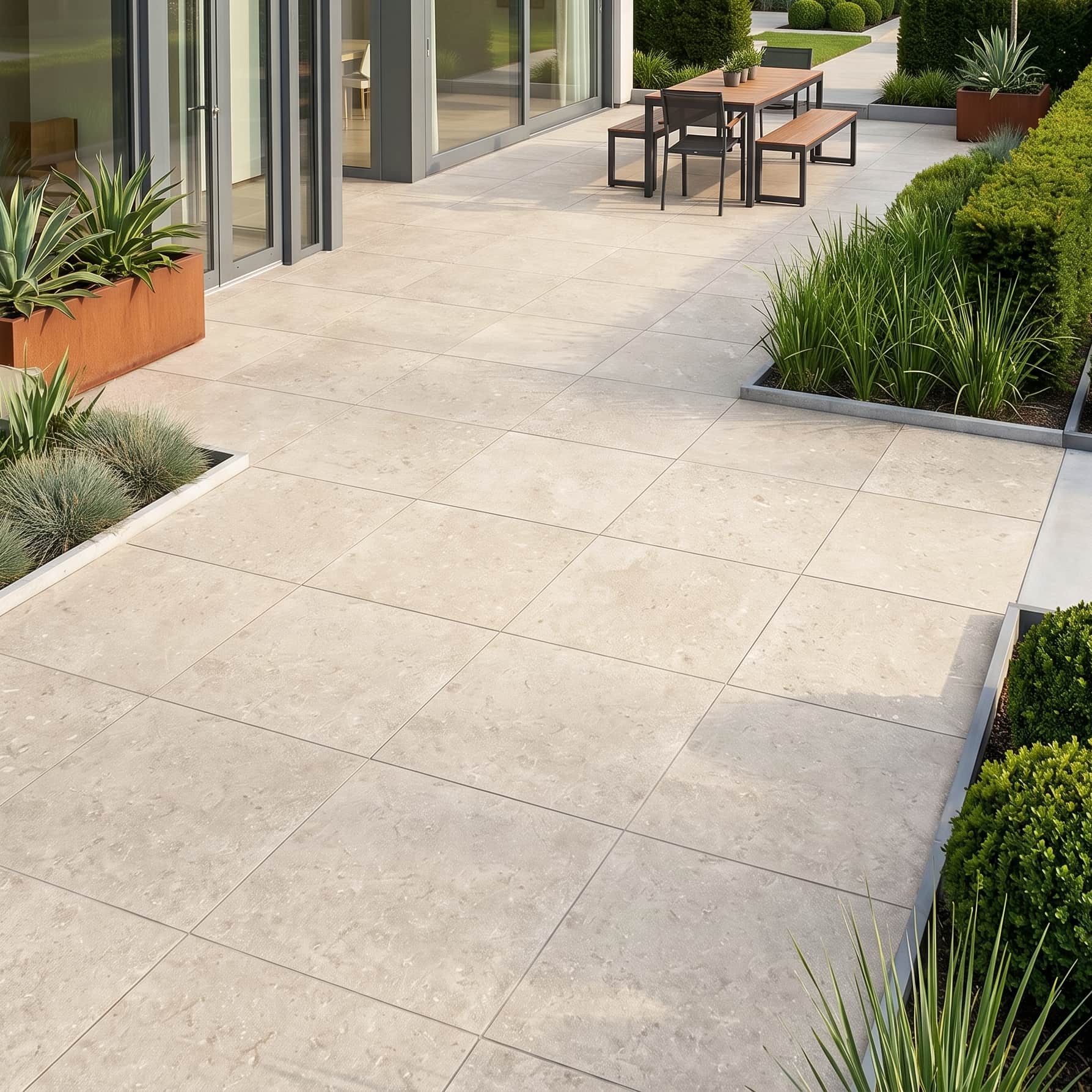 Carrelage extérieur effet pierre DESERT STONE - 2 cm Minéral pierre naturelle