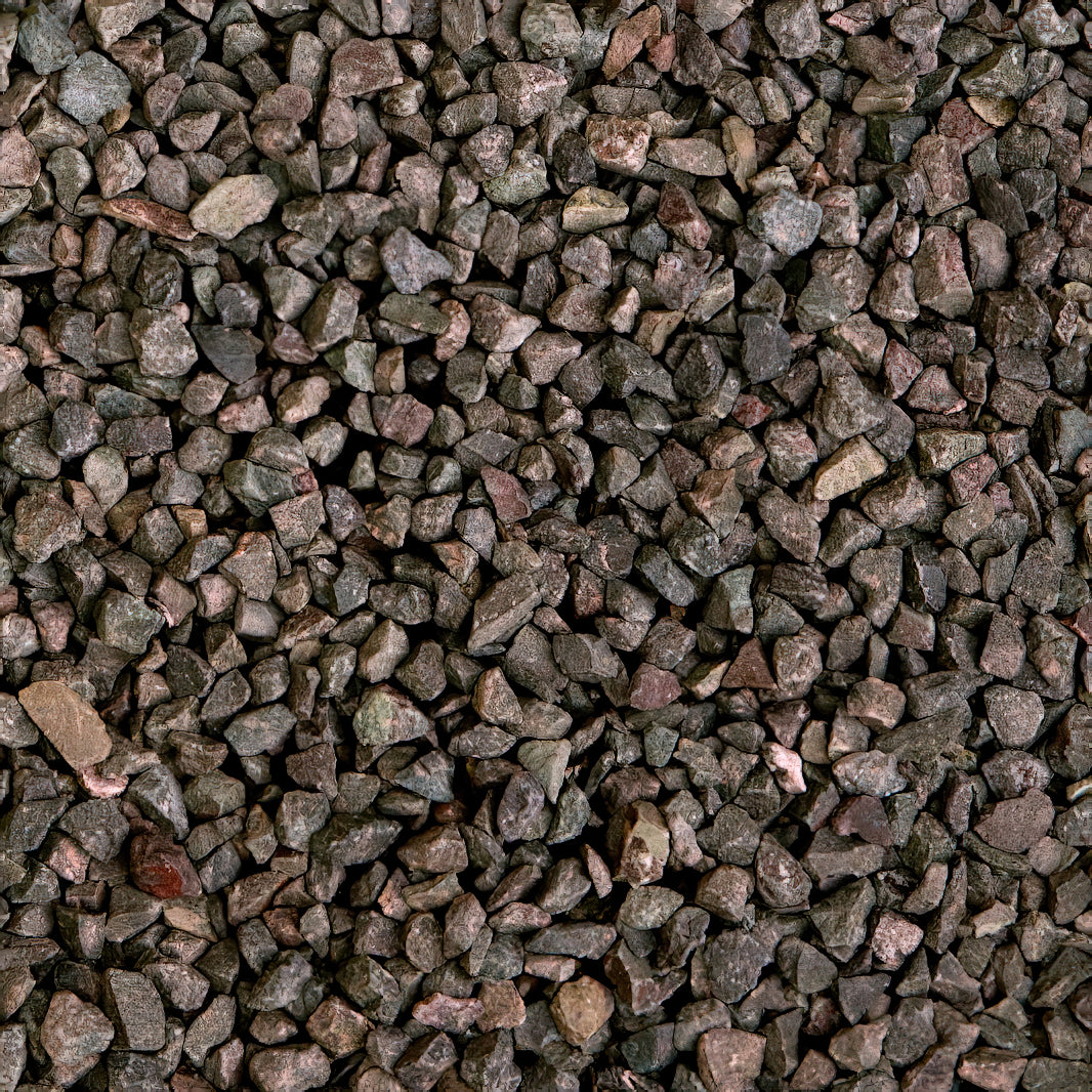 Gravier concassé gris en PORPHYRE