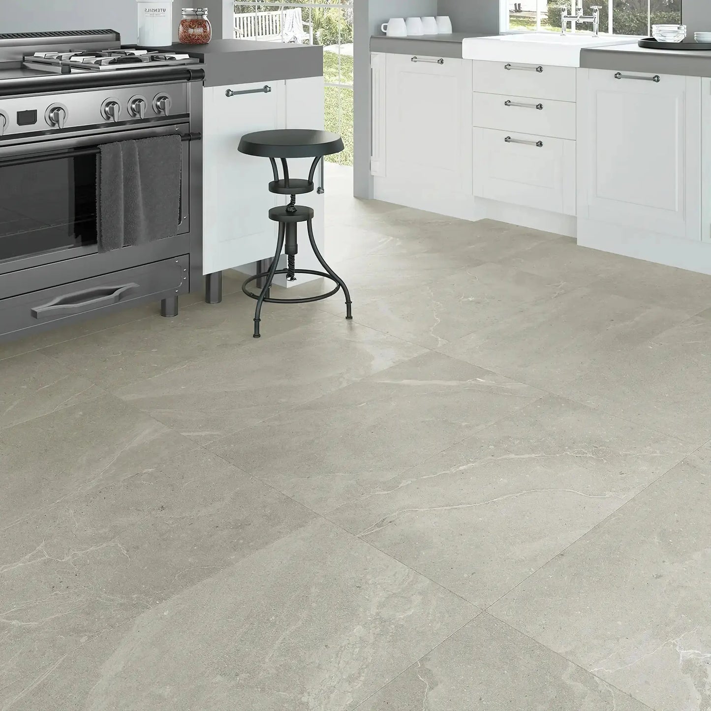 Carrelage effet pierre EKIO - 90 x 90 cm