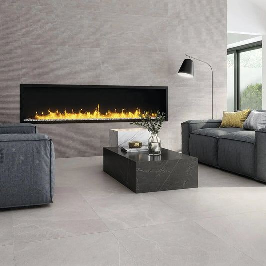 Carrelage effet pierre LAND PEARL DECOR - 120 x 60 cm