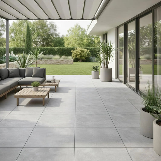 Carrelage extérieur effet béton WORK CEMENTO - 60 x 60 x 2 cm