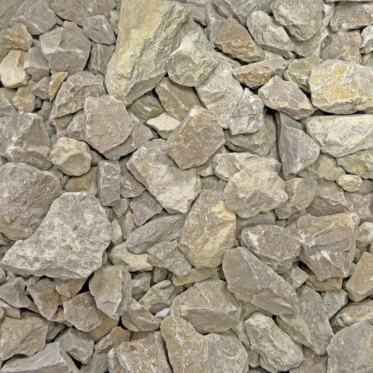 Gravier concassé CALCAIRE GRIS CHAMPAGNE - 20/40 mm Minéral pierre naturelle