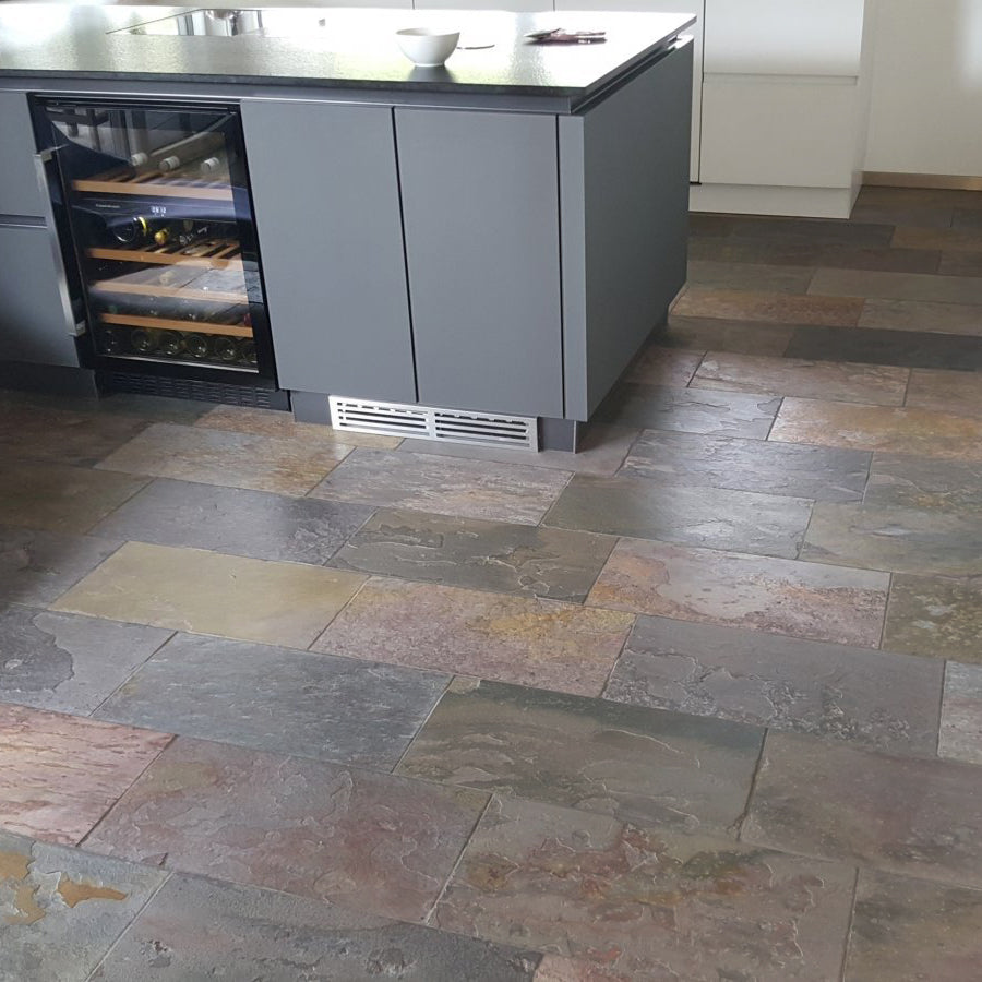 Dallage en QUARTZITE PEACOCK