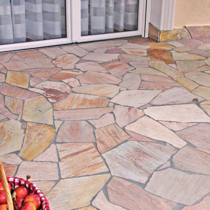 Opus incertum en quartzite CORAL PINK