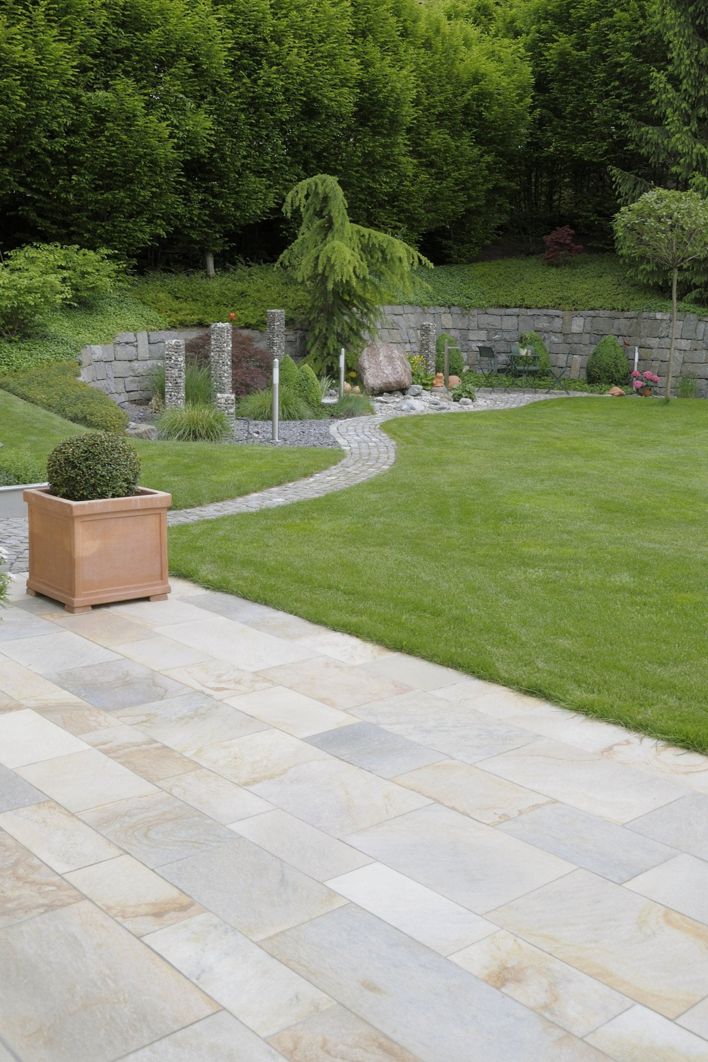 Dallage rectangulaire en QUARTZITE NOBLE