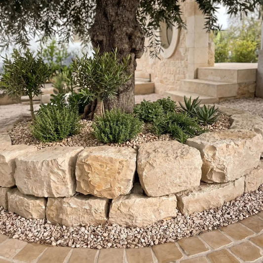 Calibrated JURA limestone ashlar - medium size
