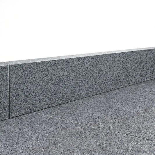 Plinthe en granit KURU DARK adouci Minéral pierre naturelle