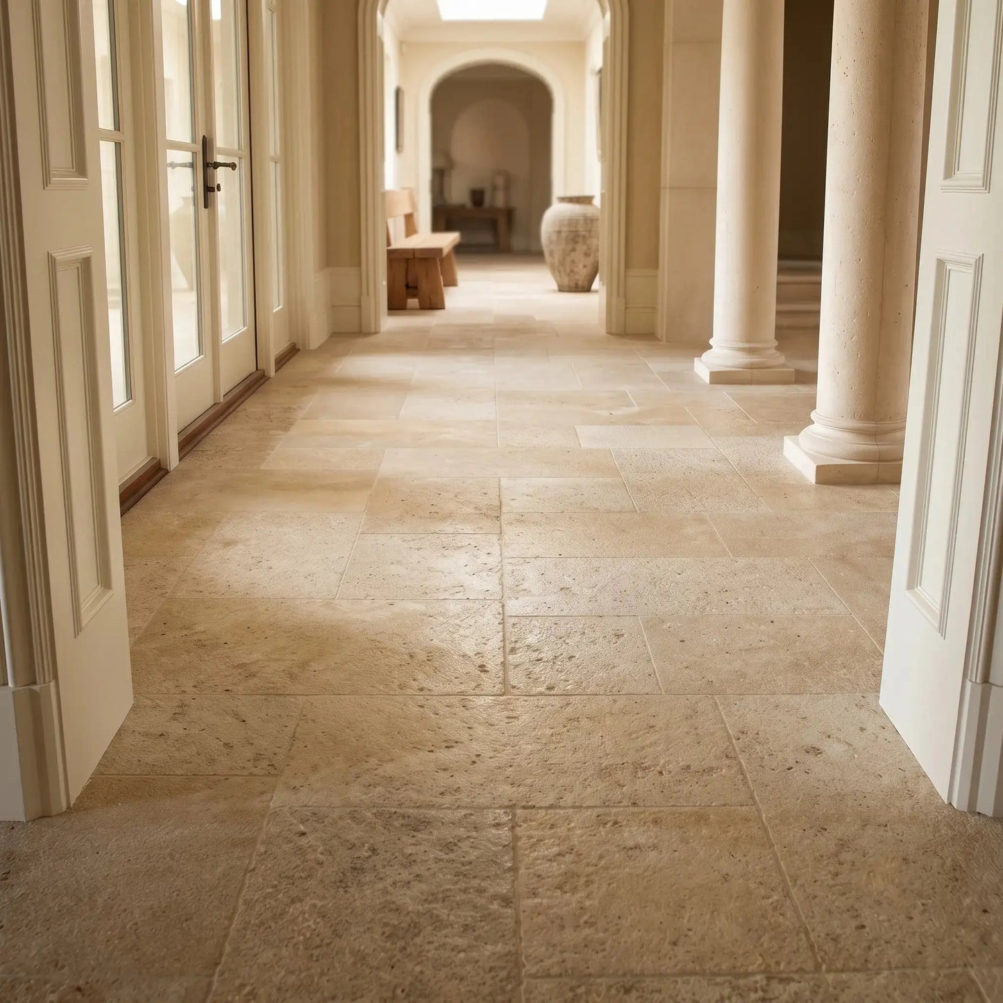 Dallage intérieur en pierre de Bourgogne LANVIGNES