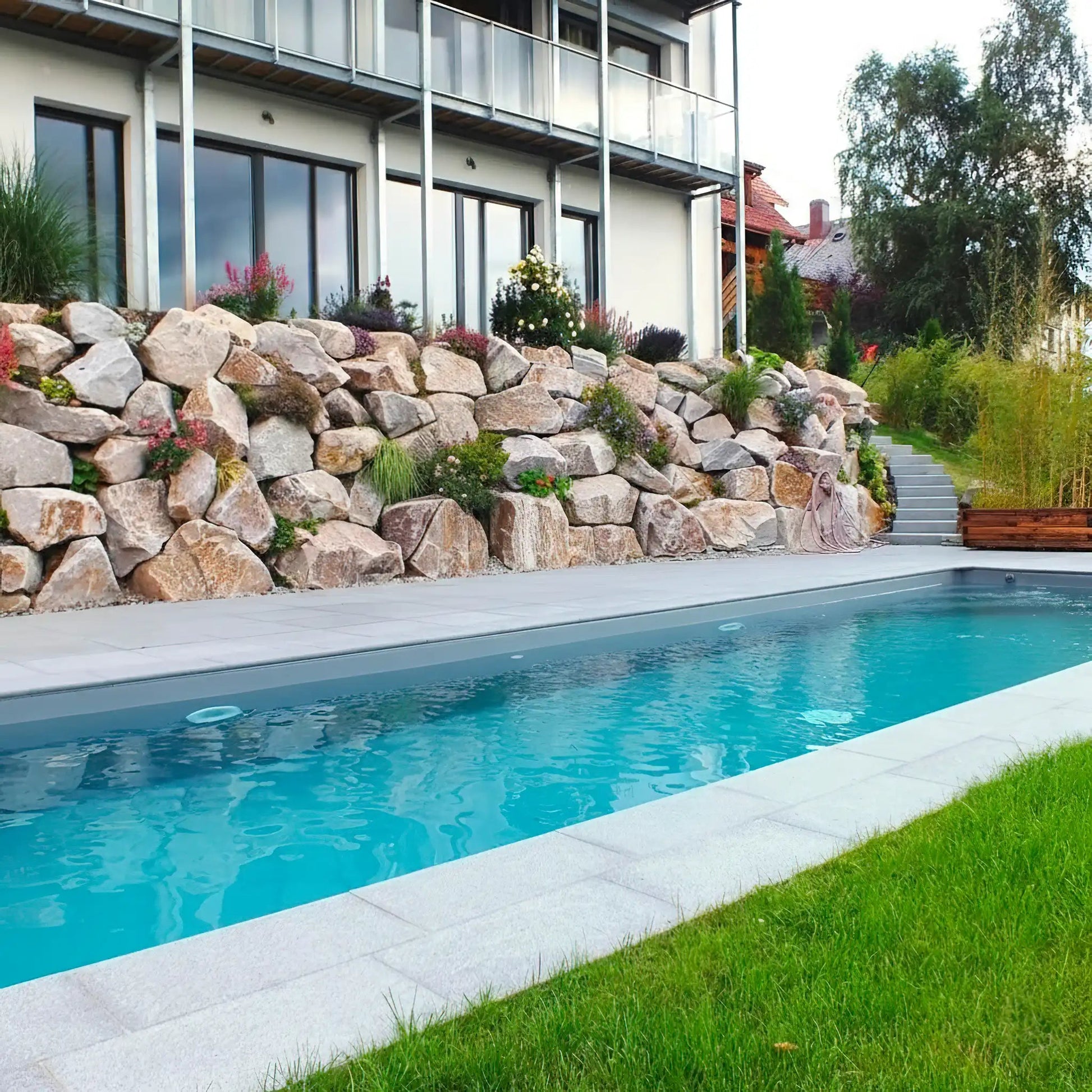 Margelle en granit SILVERSAND Minéral pierre naturelle