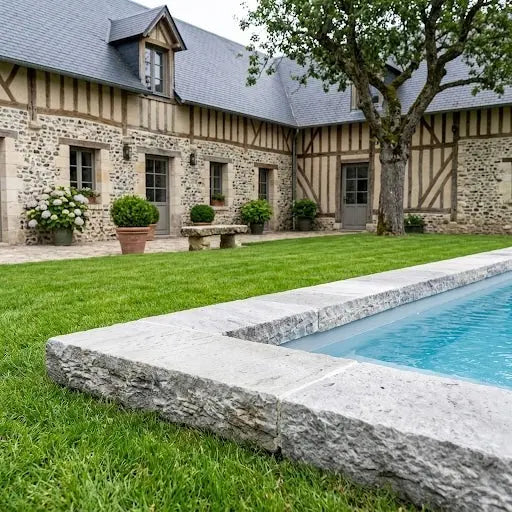 Margelle en grès KANDLA GREY Minéral pierre naturelle