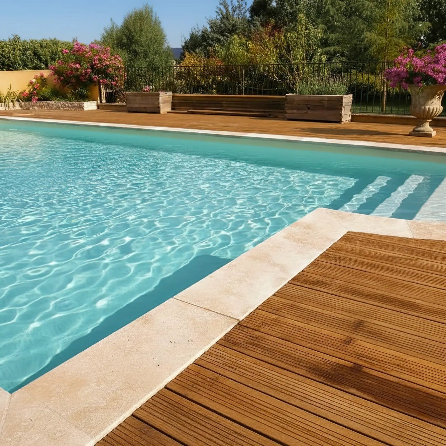 Margelle en TRAVERTIN MIX Minéral pierre naturelle