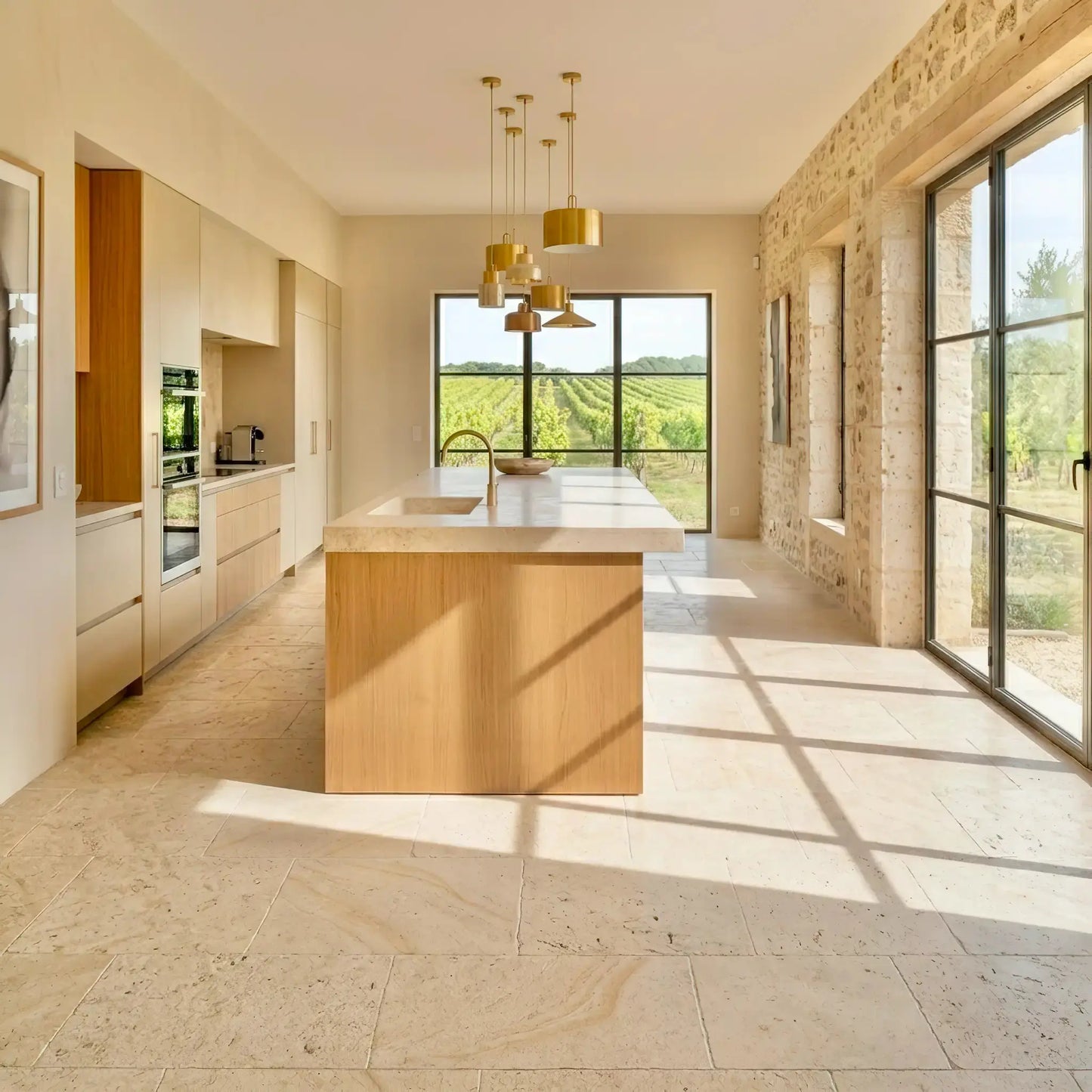 Dallage en pierre de Bourgogne SEMOND BEIGE Minéral pierre naturelle
