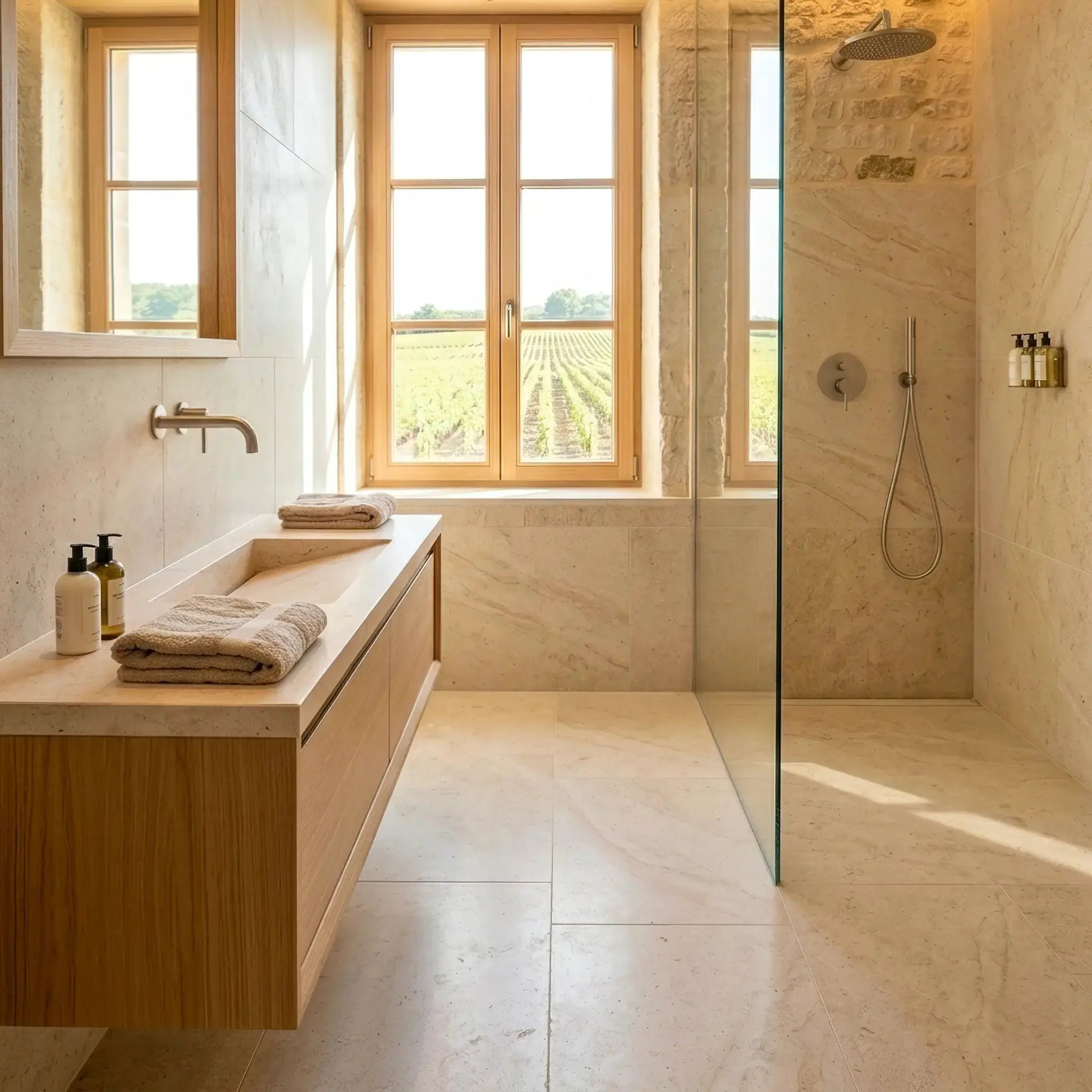 Dallage en pierre de Bourgogne SEMOND BEIGE Minéral pierre naturelle