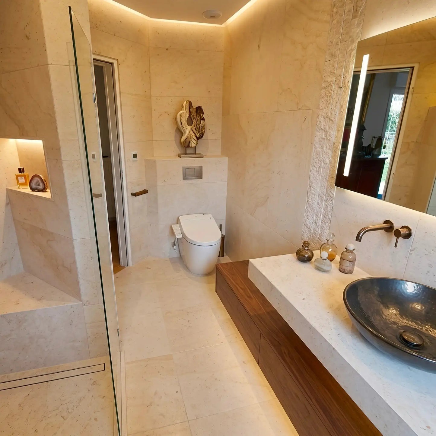 Dallage en pierre de Bourgogne SEMOND BEIGE Minéral pierre naturelle