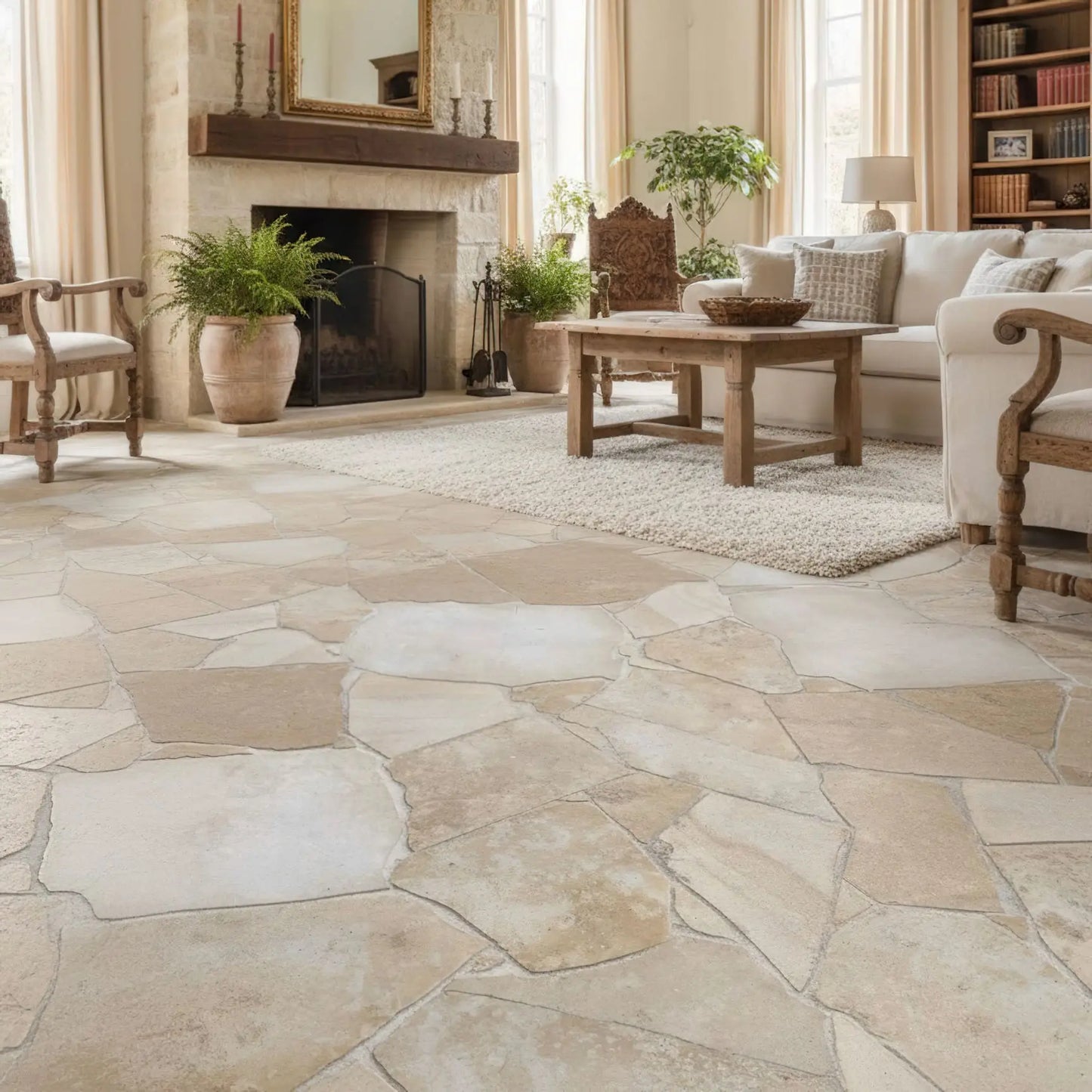 Opus Incertum en PIERRE CALCAIRE Minéral pierre naturelle