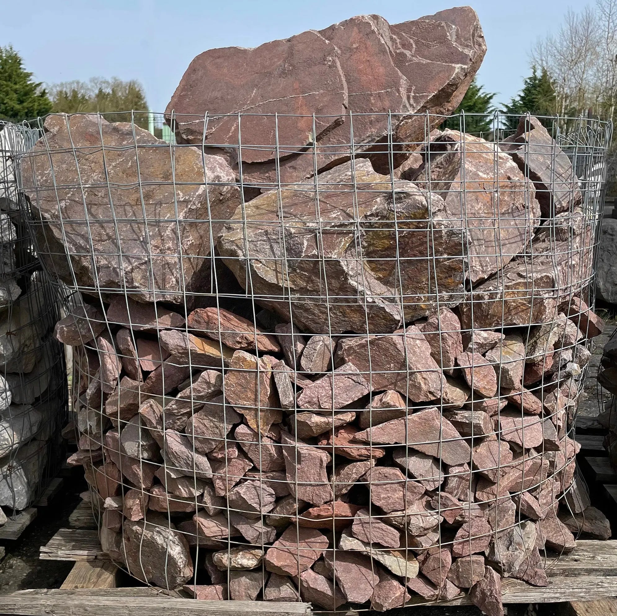 Quartzite Roche Roche décorative en grès QUARTZITE ROUGE – Minéral Pierre Naturelle