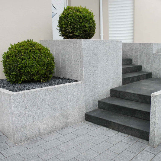 Palissade en granit SILVERSAND Minéral pierre naturelle