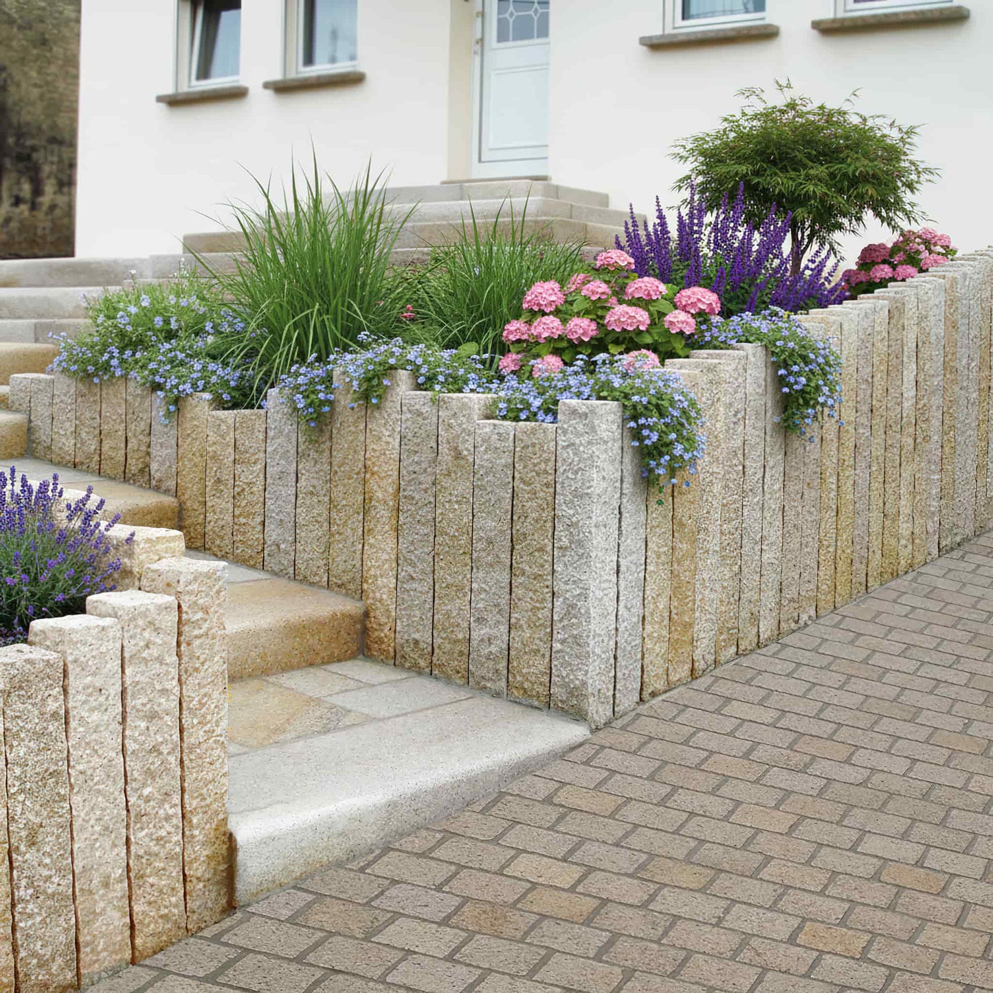 Palissade en granit JAUNE SAVANE