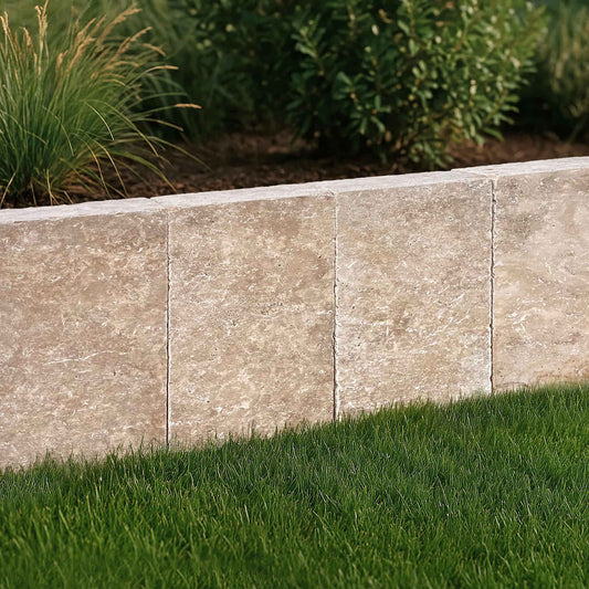 Palissade en TRAVERTIN MIX - Minéral Pierre Naturelle