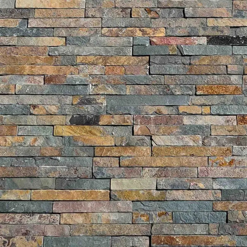 Parement précollé en SCHISTE FERRUGEM Minéral pierre naturelle