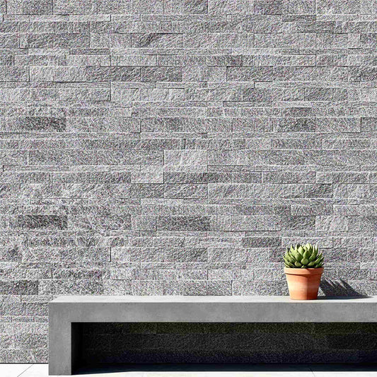 Parement en Gneiss ALPINA WHITE Brut Minéral pierre naturelle