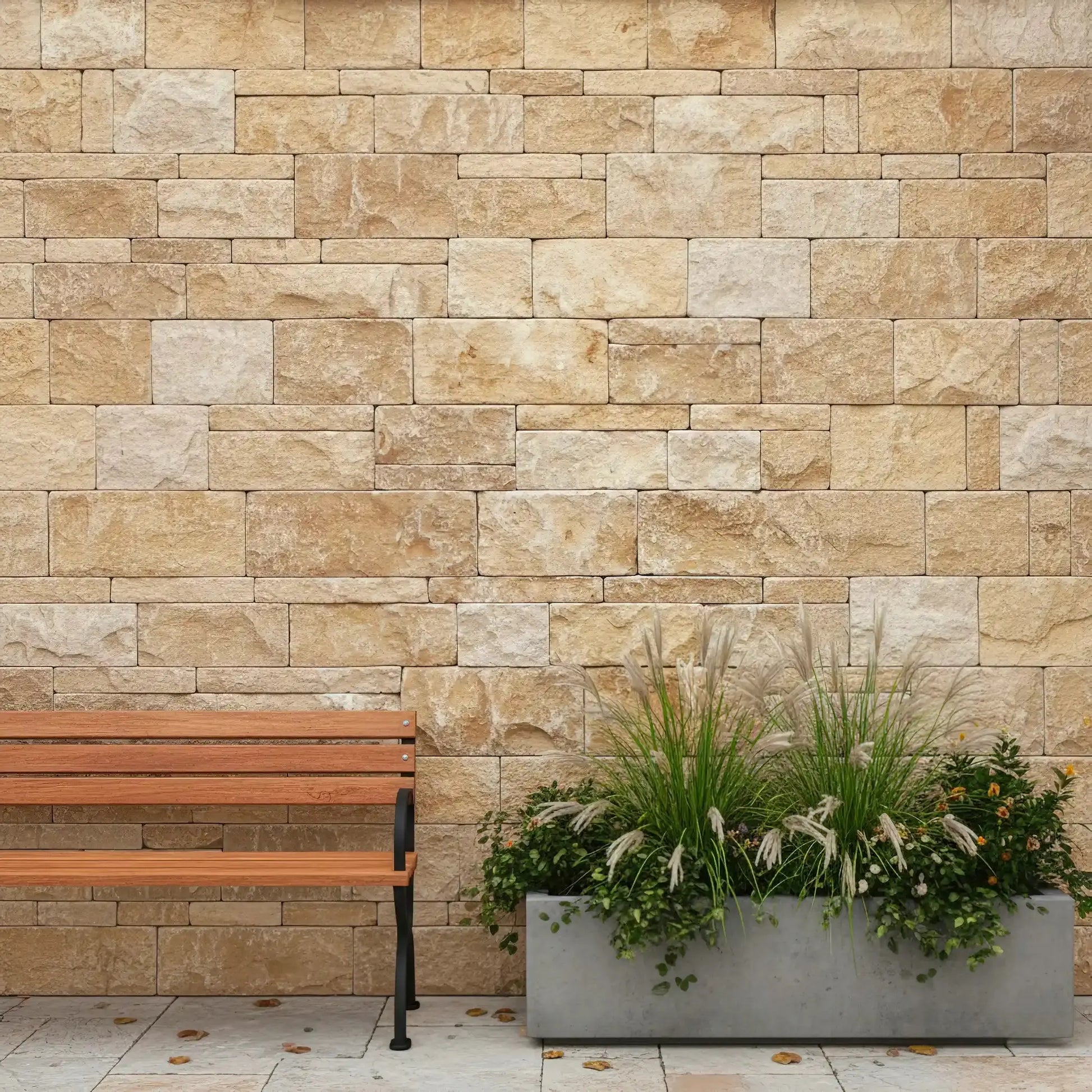 Parement en PIERRE CALCAIRE Minéral pierre naturelle